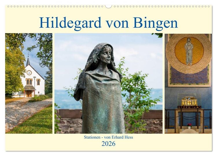 Produktbild: Hildegard von Bingen - Stationen (Wandkalender 2026 DIN A2 quer), CALVENDO Monatskalender