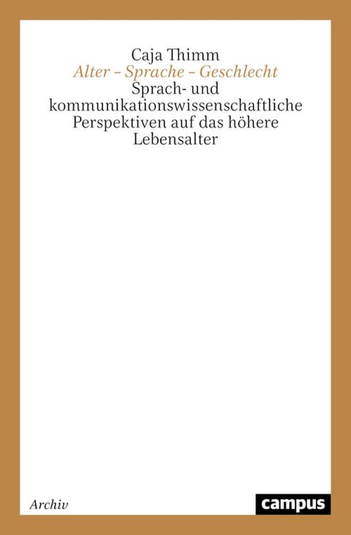 Produktbild: Alter - Sprache - Geschlecht