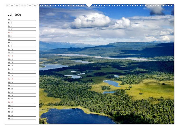 Produktbild: Alaska und Kanada (Wandkalender 2026 DIN A2 quer), CALVENDO Monatskalender