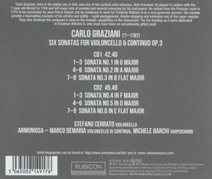 Produktbild: 6 Sonatas for Cello & Continuo