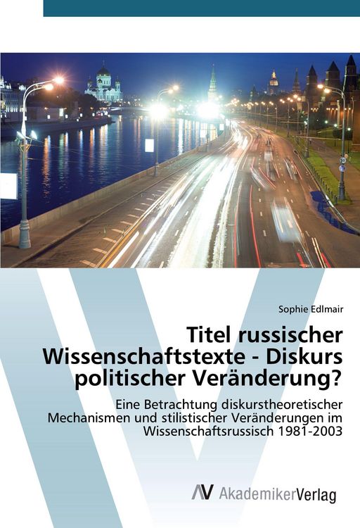 Produktbild: Titel russischer Wissenschaftstexte - Diskurs politischer Ver&auml;nderung?