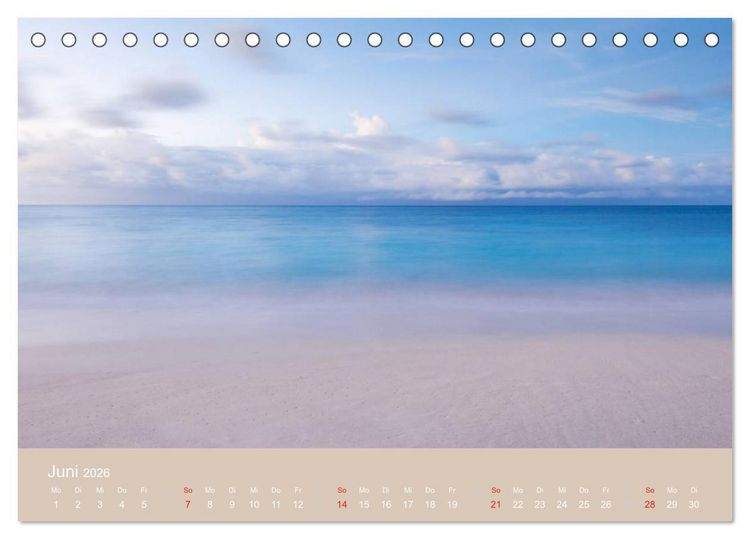 Produktbild: Traumstr&auml;nde (Tischkalender 2026 DIN A5 quer), CALVENDO Monatskalender