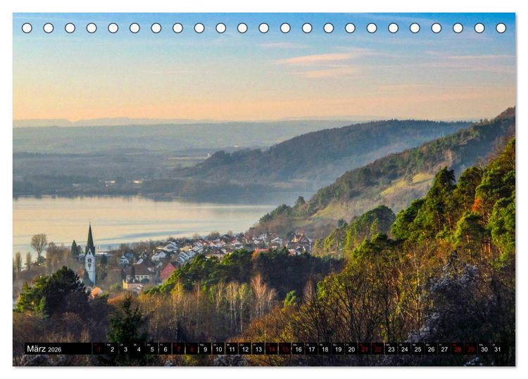 Produktbild: Hegau und westlicher Bodensee (Tischkalender 2026 DIN A5 quer), CALVENDO Monatskalender
