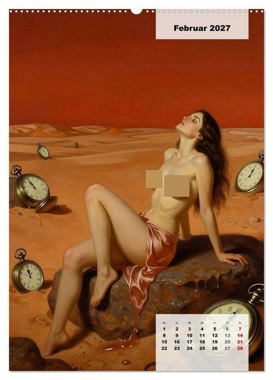 Produktbild: Entbl&ouml;&szlig;te Epochen &ndash; Surrealismus (hochwertiger Premium Wandkalender 2027 DIN A2 hoch), Kunstdruck in Hochglanz