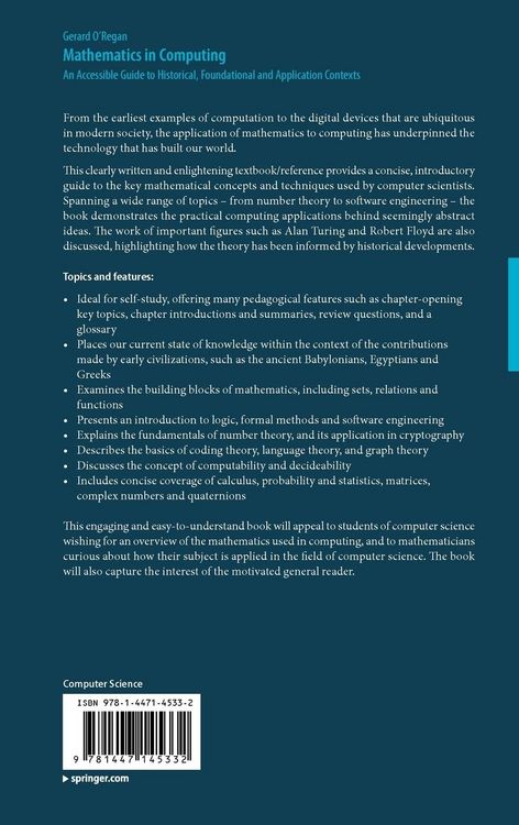 Produktbild: Mathematics in Computing