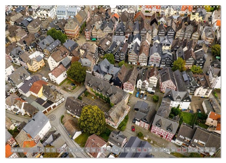 Produktbild: Ein Blick auf Herborn (Wandkalender 2026 DIN A2 quer), CALVENDO Monatskalender