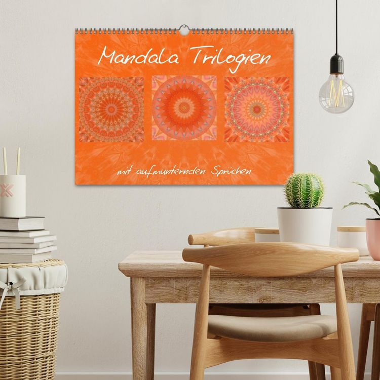 Produktbild: Mandala Trilogien (Wandkalender 2026 DIN A3 quer), CALVENDO Monatskalender
