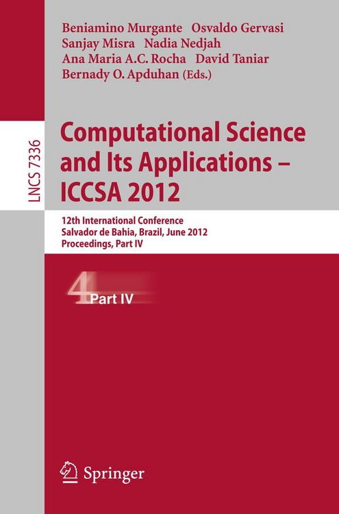 Produktbild: Computational Science and Its Applications -- ICCSA 2012