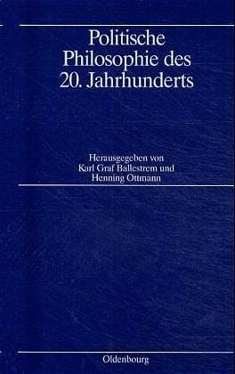 Produktbild: Politische Philosophie des 20. Jahrhunderts