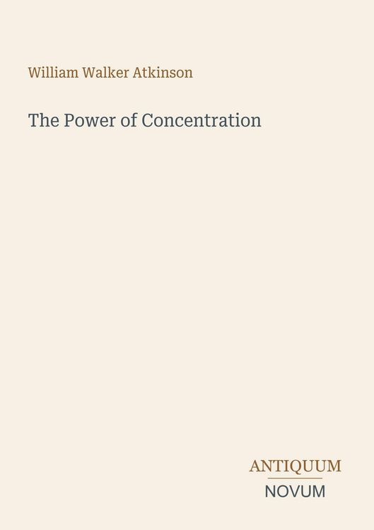 Produktbild: The Power of Concentration