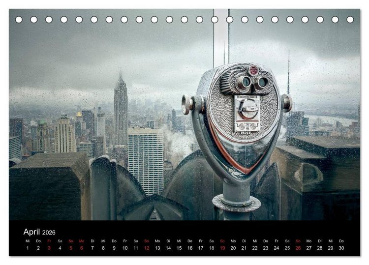 Produktbild: Perspektiven einer Weltstadt - New York (Tischkalender 2026 DIN A5 quer), CALVENDO Monatskalender