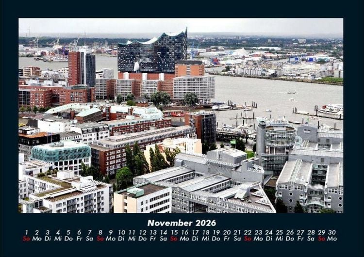 Produktbild: Hamburg 2026 Fotokalender DIN A4