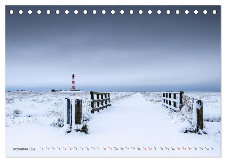 Produktbild: Nordseeurlaub in St. Peter-Ording (Tischkalender 2026 DIN A5 quer), CALVENDO Monatskalender