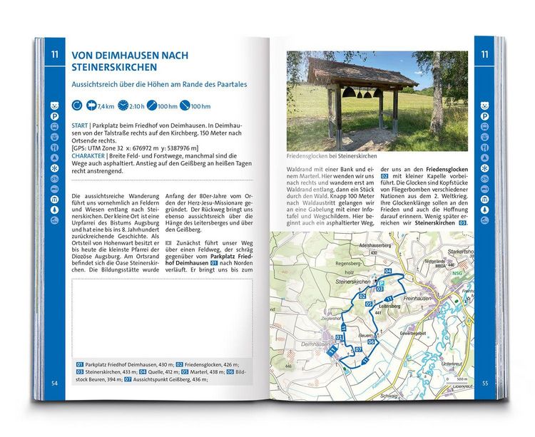 Produktbild: KOMPASS Wanderf&uuml;hrer Hallertau, Donaumoos, Spargelland, Hopfenland, 55 Touren mit Extra-Tourenkarte