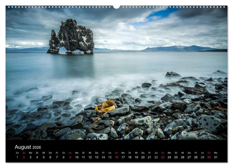 Produktbild: Island Impressionen von Armin Fuchs (hochwertiger Premium Wandkalender 2026 DIN A2 quer), Kunstdruck in Hochglanz