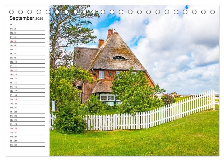 Produktbild: Hallig Hooge - Romantik Pur (Tischkalender 2026 DIN A5 quer), CALVENDO Monatskalender