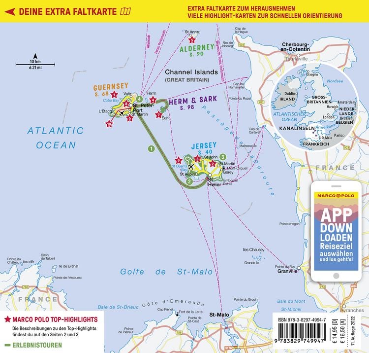 Produktbild: MARCO POLO Reisef&uuml;hrer Kanalinseln, Jersey, Guernsey, Sark, Herm, Alderney