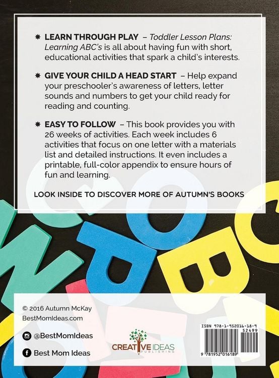 Produktbild: Toddler Lesson Plans - Learning ABC's
