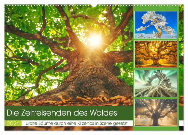 Produktbild: Die Zeitreisenden des Waldes (Wandkalender 2026 DIN A2 quer), CALVENDO Monatskalender