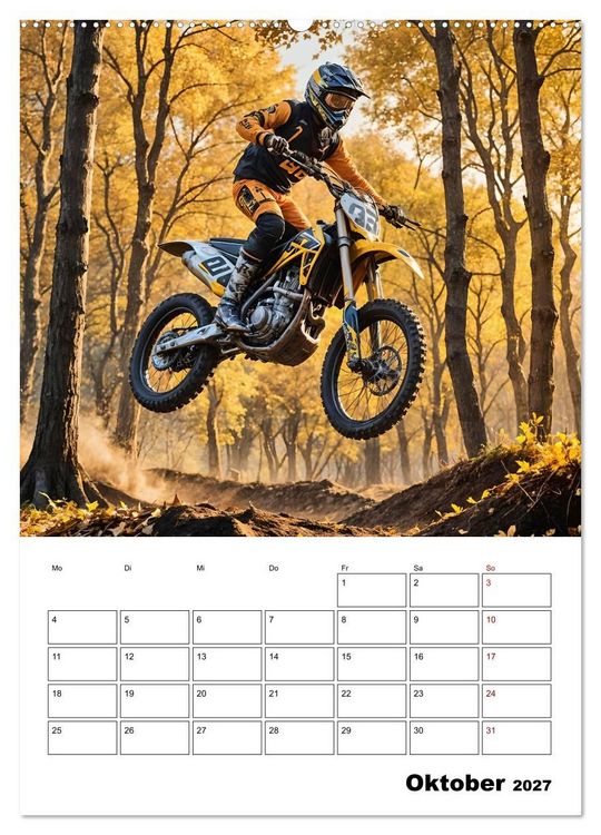 Produktbild: Vollgas und Adrenalin - Motocross-Action pur! (hochwertiger Premium Wandkalender 2027 DIN A2 hoch), Kunstdruck in Hochglanz