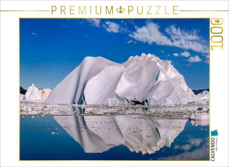 Produktbild: CALVENDO Puzzle Eisriese in der Diskobucht vor Ilulissat | 1000 Teile Lege-Gr&ouml;&szlig;e 64x48cm Foto-Puzzle f&uuml;r gl&uuml;ckliche Stunden