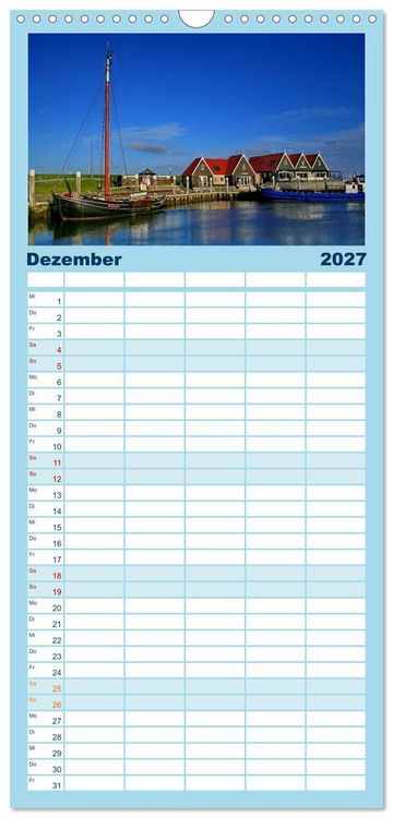 Produktbild: Familienplaner 2027 - Texel &ndash; Eine Insel die verzaubert mit 5 Spalten (Wandkalender, 21 x 45 cm) CALVENDO