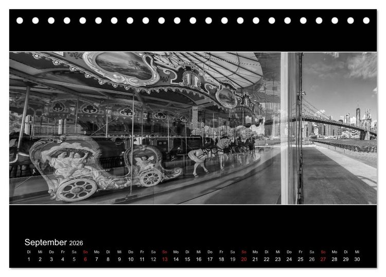 Produktbild: NEW YORK CITY H&ouml;hepunkte im Panoramaformat (Tischkalender 2026 DIN A5 quer), CALVENDO Monatskalender