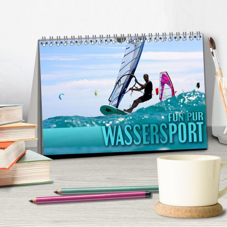 Produktbild: Wassersport - Fun pur (Tischkalender 2026 DIN A5 quer), CALVENDO Monatskalender
