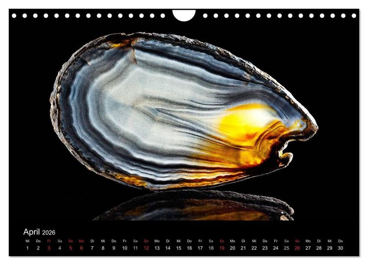 Produktbild: Leuchtende Achate (Wandkalender 2026 DIN A4 quer), CALVENDO Monatskalender