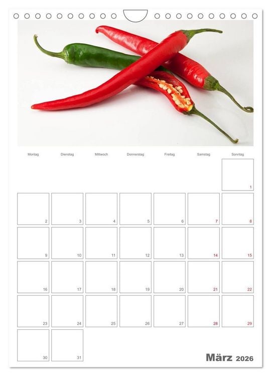 Produktbild: Kulinarische Kompositionen - Terminplaner (Wandkalender 2026 DIN A4 hoch), CALVENDO Monatskalender