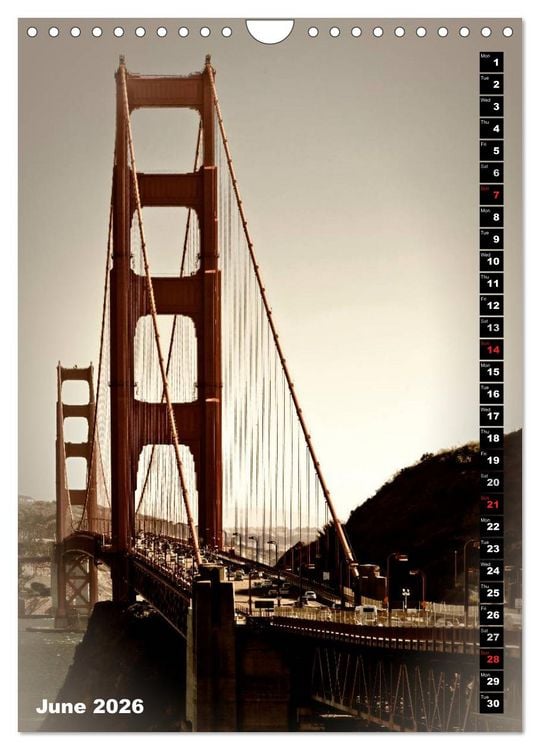 Produktbild: Lovely Town SAN FRANCISCO (Wall Calendar 2026 DIN A4 portrait), CALVENDO 12 Month Wall Calendar