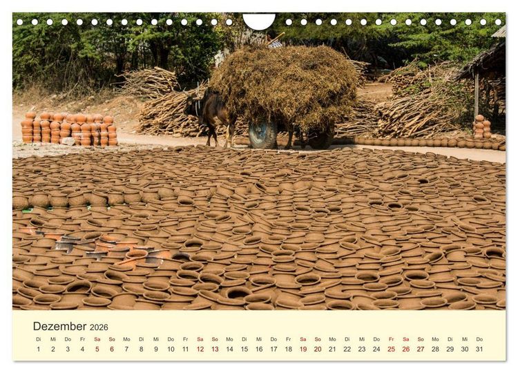 Produktbild: Leben in Myanmar (Wandkalender 2026 DIN A4 quer), CALVENDO Monatskalender