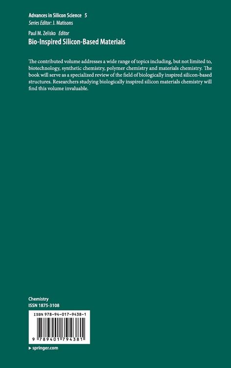 Produktbild: Bio-Inspired Silicon-Based Materials