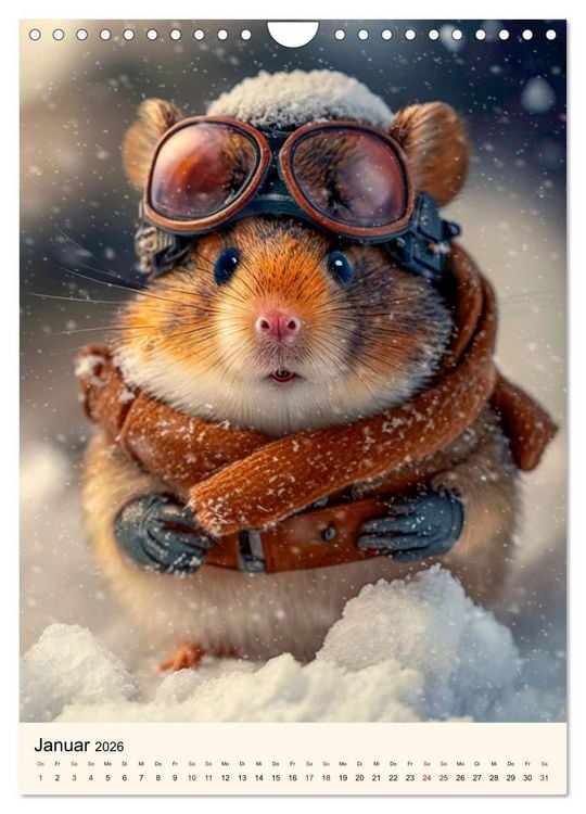 Produktbild: Was f&uuml;r ein Hamster (Wandkalender 2026 DIN A4 hoch), CALVENDO Monatskalender