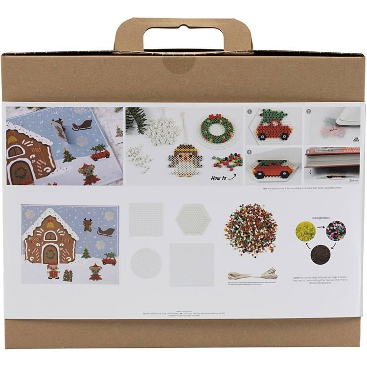 Produktbild: Creativ Company DIY NABBI BioBeads B&uuml;gelperlen Adventskalender, 24 Designs