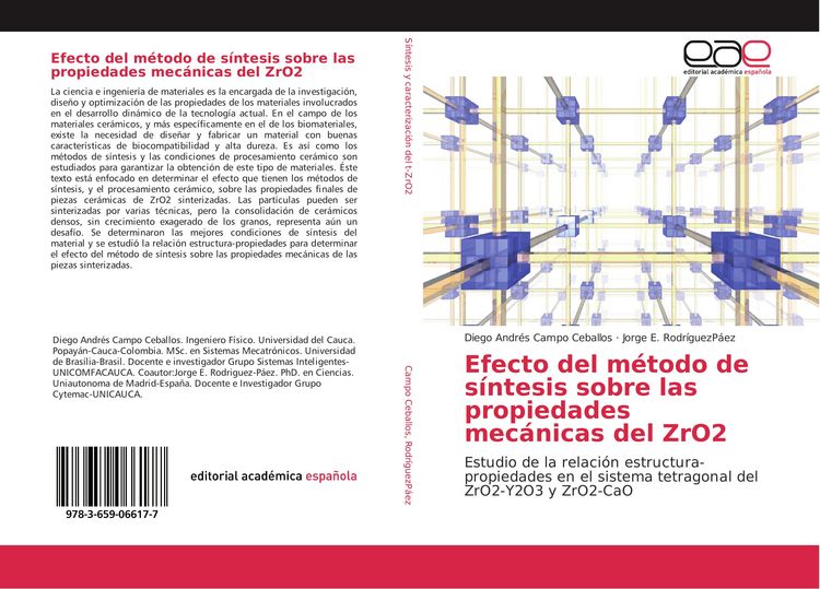 Produktbild: Efecto del m&eacute;todo de s&iacute;ntesis sobre las propiedades mec&aacute;nicas del ZrO2