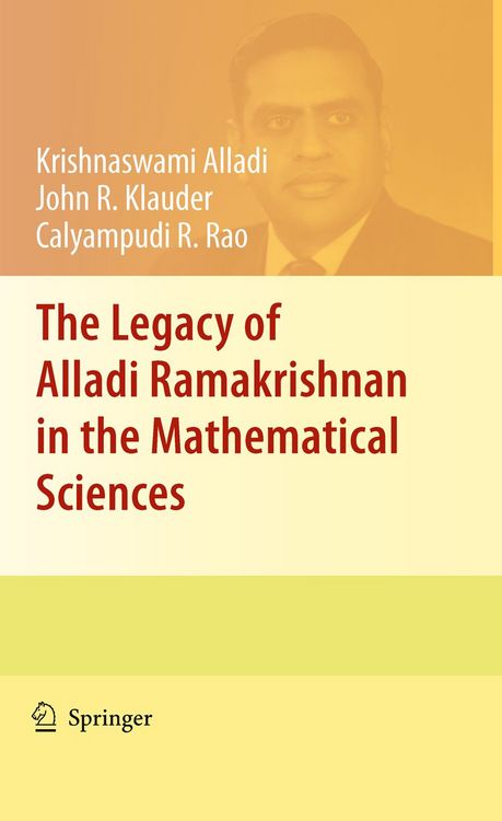 Produktbild: The Legacy of Alladi Ramakrishnan in the Mathematical Sciences