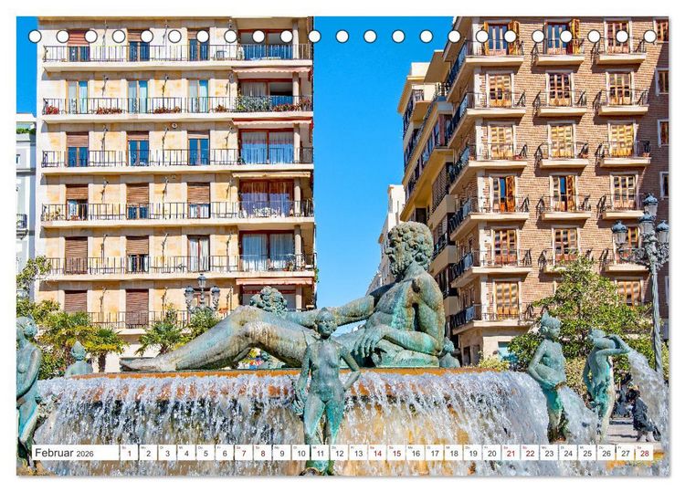Produktbild: Valencia - Stadt mit besonderem Zauber (Tischkalender 2026 DIN A5 quer), CALVENDO Monatskalender
