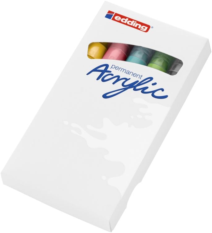 Produktbild: Edding Acrylmarker Acrylic 5100 Mittel 5er Set