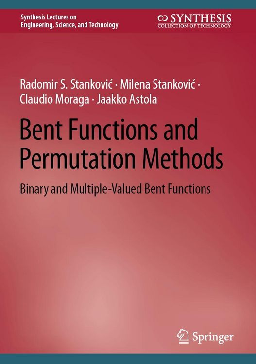 Produktbild: Bent Functions and Permutation Methods