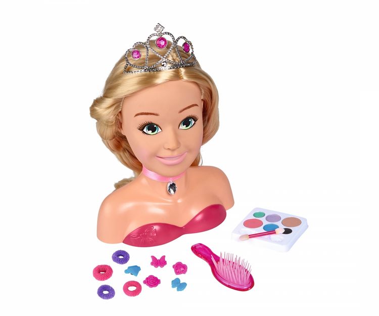 Produktbild: Simba 105560177 - Steffi Love, Girls Prinzessin Schmink-& Frisierkopf