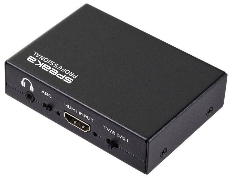 Produktbild: SpeaKa Professional Audio Extraktor SP-HDA-190 [HDMI - HDMI] 3840 x 2160 Pixel