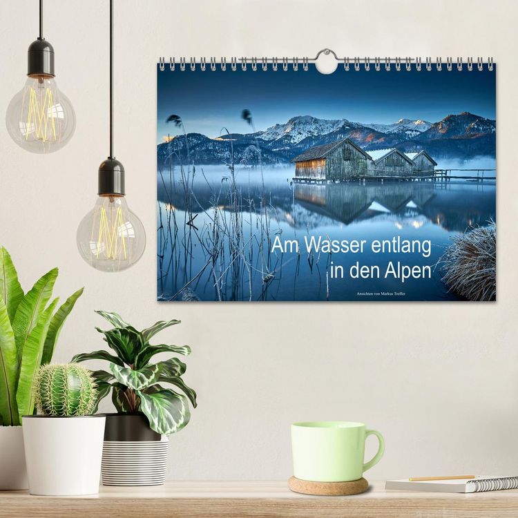 Produktbild: Am Wasser entlang in den Alpen (Wandkalender 2026 DIN A4 quer), CALVENDO Monatskalender