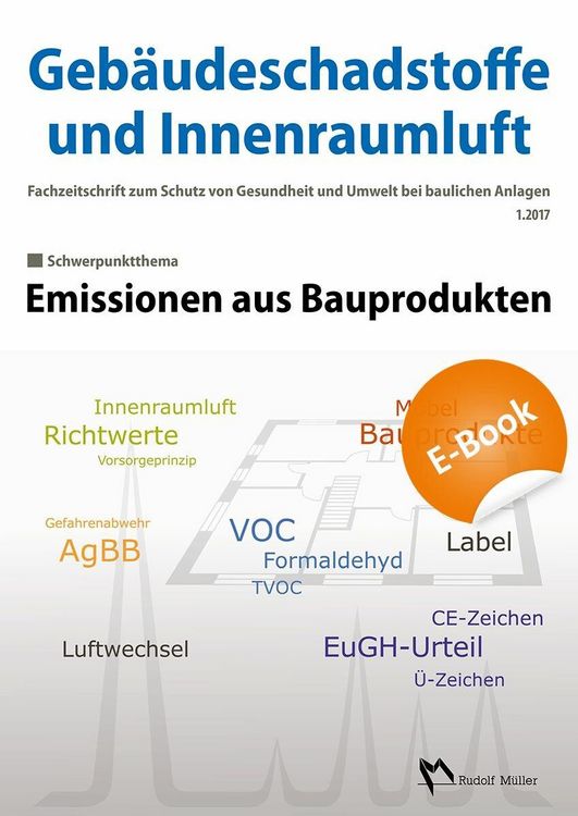 Produktbild: Geb&auml;udeschadstoffe und Innenraumluft, Band 2: Emissionen aus Bauprodukten - E-Book (PDF)