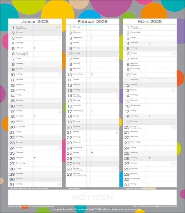 Produktbild: Multiplaner - Colour your time 2027