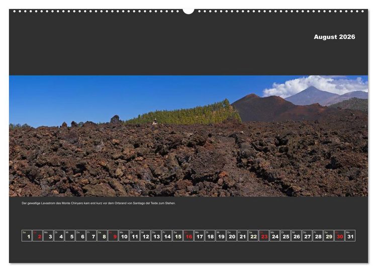 Produktbild: Teneriffa im Panorama (Wandkalender 2026 DIN A2 quer), CALVENDO Monatskalender