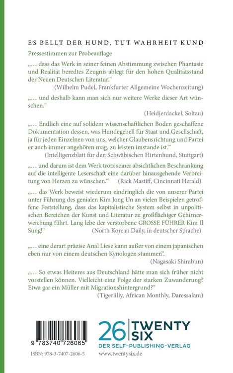 Produktbild: Es bellt der Hund tut Wahrheit kund