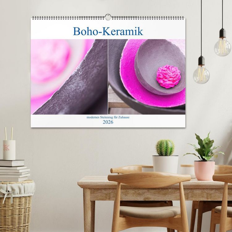 Produktbild: Boho - Keramik, modernes Steinzeug f&uuml;r Zuhause (Wandkalender 2026 DIN A2 quer), CALVENDO Monatskalender