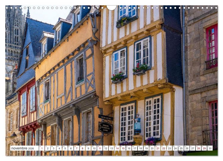 Produktbild: &Agrave; la d&eacute;couverte de la Bretagne - En Finist&egrave;re Sud (Calendrier mural 2026 DIN A3 vertical), CALVENDO calendrier mensuel