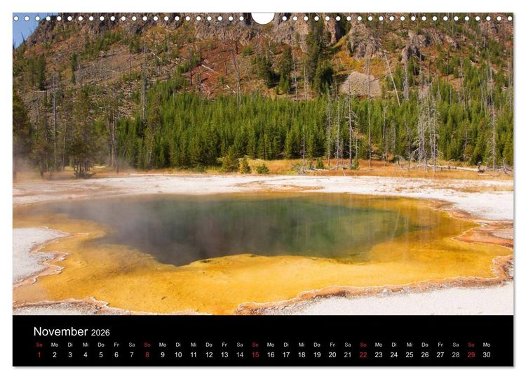 Produktbild: Yellowstone Impressionen (Wandkalender 2026 DIN A3 quer), CALVENDO Monatskalender
